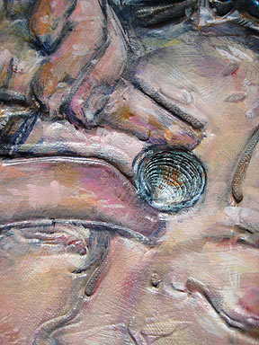 Desert Girl Talks to the Sea God detail by Mollie Kellogg