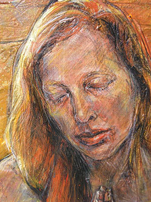 Namaste detail by Mollie Kellogg
