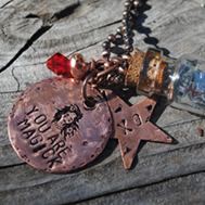 Jewelry: Hand-Stamped Bottle 